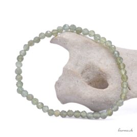 Bracelet Apatite verte 4mm – Facettes – N°17154