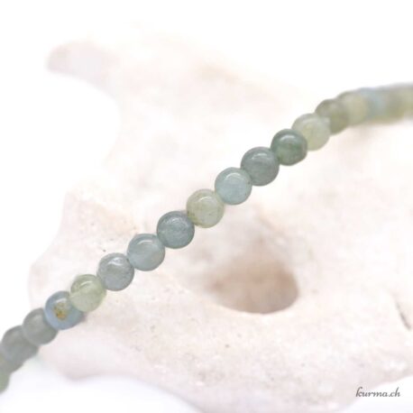 Bracelet Apatite Verte 4mm - N°17155.180-3 disponible en ligne et dans la boutique Kûrma.