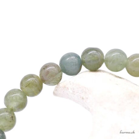 Bracelet Apatite Verte 6mm - N°17156.180-2 disponible en ligne et dans la boutique Kûrma.