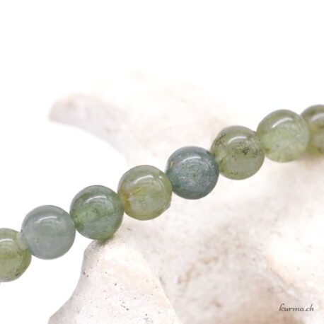 Bracelet Apatite Verte 6mm - N°17156.180-3 disponible en ligne et dans la boutique Kûrma.