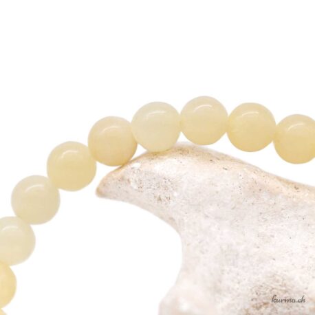 Bracelet Aragonite Jaune Claire 6.5mm - N°17098.160-2 disponible en ligne et dans la boutique Kûrma.