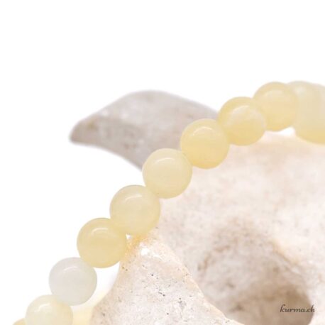 Bracelet Aragonite Jaune Claire 6.5mm - N°17098.160-3 disponible en ligne et dans la boutique Kûrma.