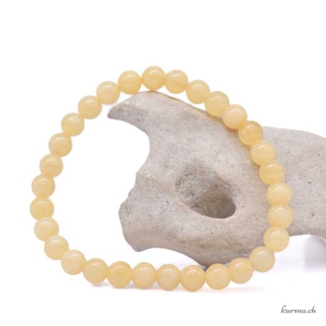 Bracelet Calcite jaune foncé 6mm