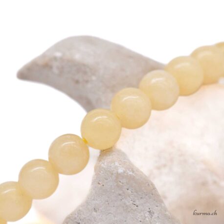 Bracelet Calcite Jaune Foncé 6-6.5mm - N°17141.160-3 disponible en ligne et dans la boutique Kûrma.