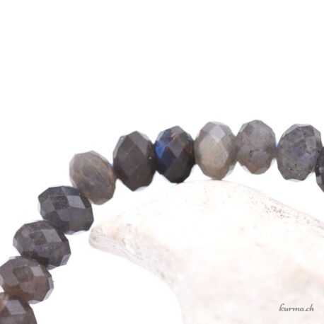 Bracelet Labradorite Rondelles 5mm Facettes - N°17200.170-2 disponible en ligne et dans la boutique Kûrma.