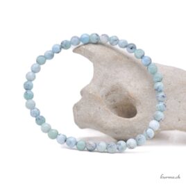 Bracelet Larimar 4mm femme