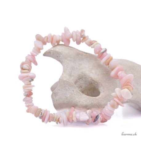 Bracelet Opale des Andes Rose Eclat 8-12mm - N°17081.170-1 disponible en ligne et dans la boutique Kûrma.