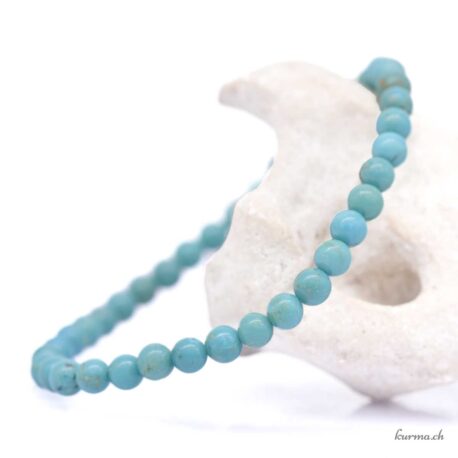 Bracelet Turquoise 5mm - N°17296.180-3 disponible en ligne et dans la boutique Kûrma.