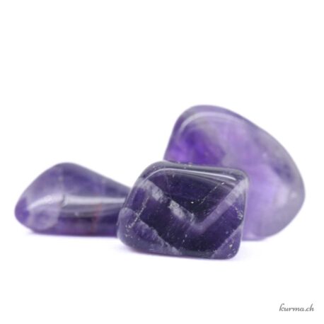 Trommelstein Amethyst Chevron Extra S - Nr. 17611