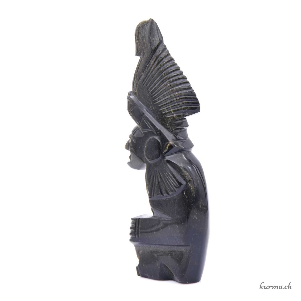 Statuette en pierre H19,5 cm, Gaya - Gris - taille unique | Leroy Merlin