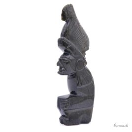 Statuette en pierre – Obsidienne dorée – N°17624.2