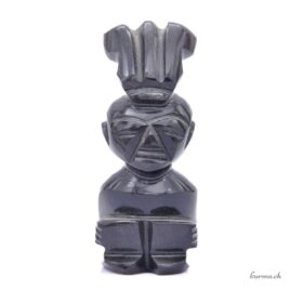 Statuette en pierre – Obsidienne argentée – N°17624.6