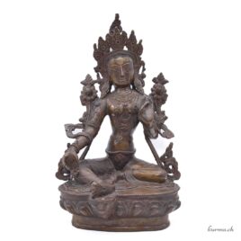 Statue de Tara blanche - Bronze - 34cm