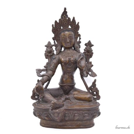 Statue der weißen Tara - Bronze - 34cm