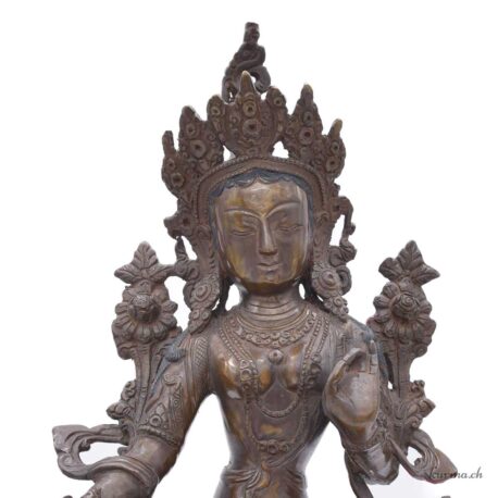 Statue der weißen Tara - Bronze - 34cm