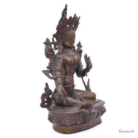 Statue der weißen Tara - Bronze - 34cm