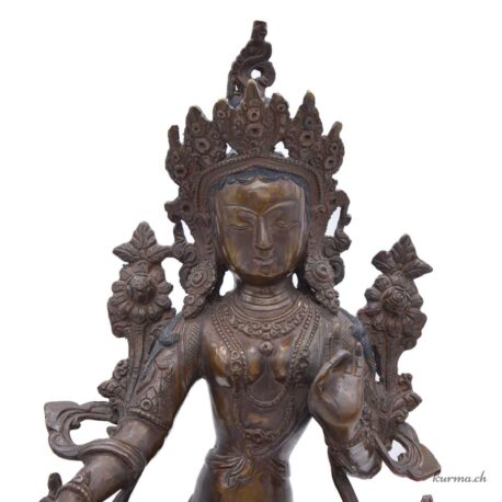 Statue der weißen Tara - Bronze - 34cm