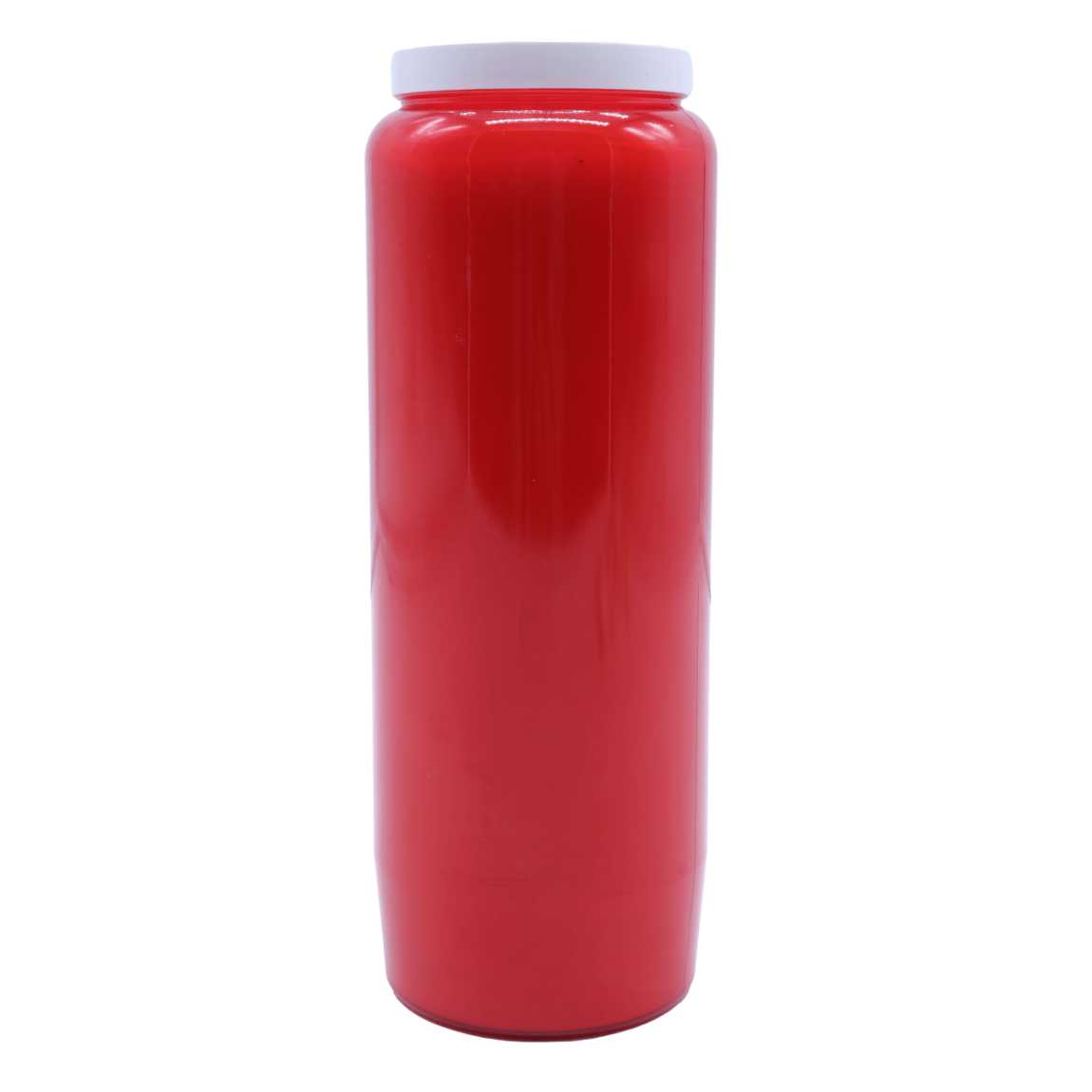Bougie De Neuvaine Rouge - Bougie Conteneur Pour Prière, Cérémonie, Décoration