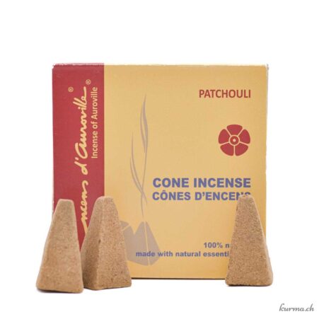 Weihrauch aus Auroville Patchouli 5x10 Kegel - Nr. 17777-1 online und im Kûrma-Shop erhältlich.