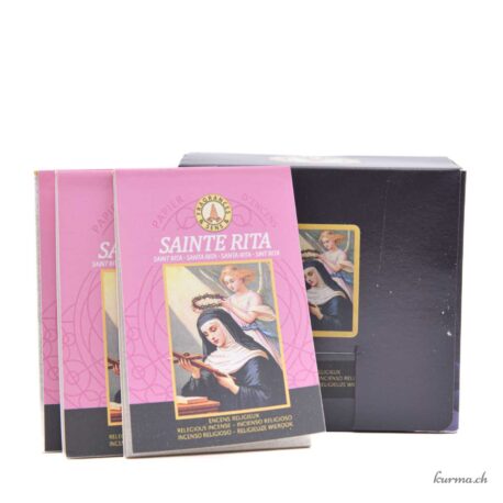 Papier d'encens Fragrances et Sens Sainte Rita x30 - N°17807-1 disponible en ligne et dans la boutique Kûrma.