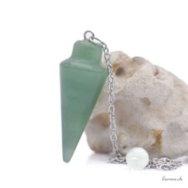 Pendule Aventurine verte – Goutte – N°17436