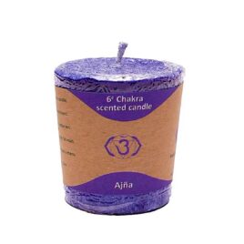 Bougie votive - 6ème chakra