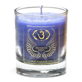 Bougie votive - Archange - Raziel - 6ème chakra