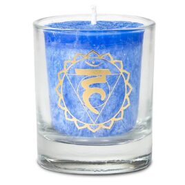 Bougie votive - 5ème chakra - Dans un coffret cadeau