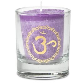 Bougie votive - 7ème chakra - Dans un coffret cadeau