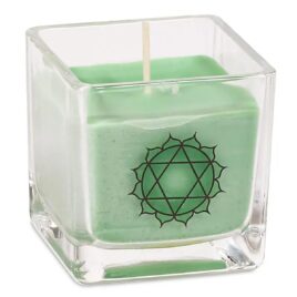 Bougie parfumée en cire de colza - 4ème chakra