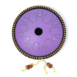 Steel tongue drum Hluru - C-major - 14 notes - Lavande