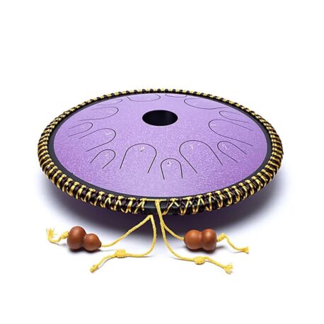 Steel tongue drum Hluru - C-major - 14 notes - Lavande