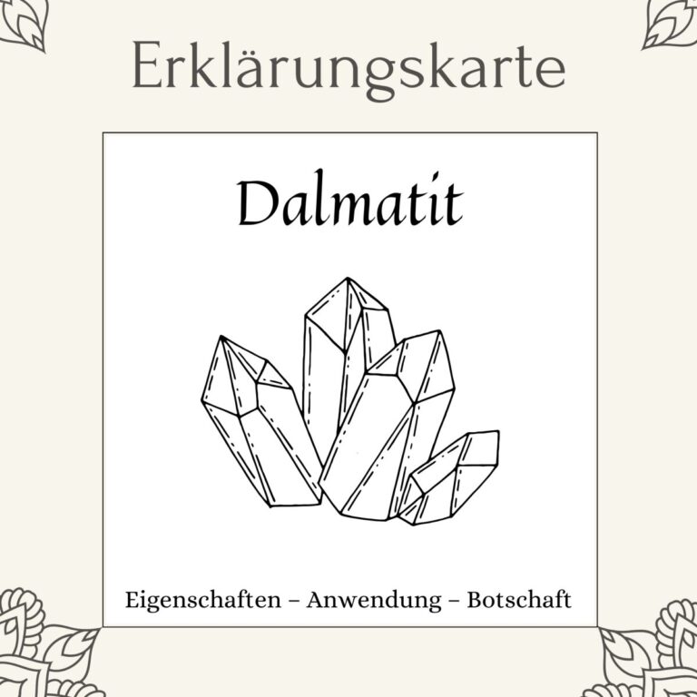 Lithotherapie-Karte Dalmatiner Jaspis