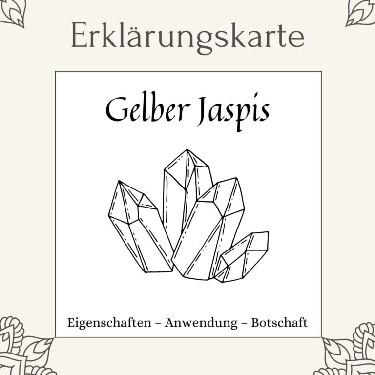 Lithotherapie-Karte Gelber Jaspis