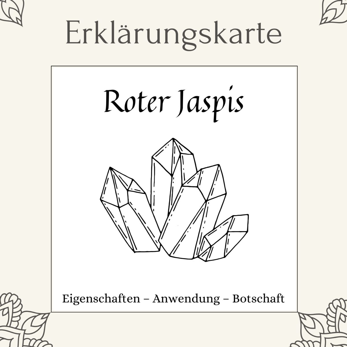 Lithotherapie-Karte Roter Jaspis