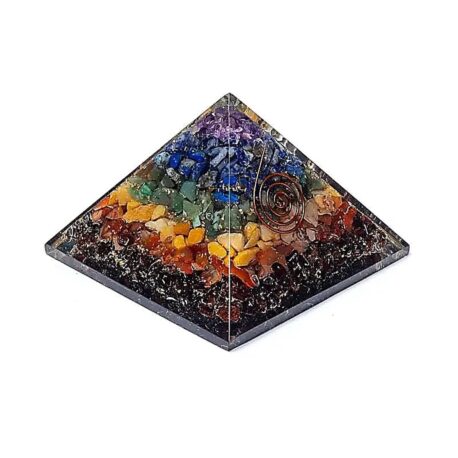 Orgonite - Pyramide 5cm - 7 chakras