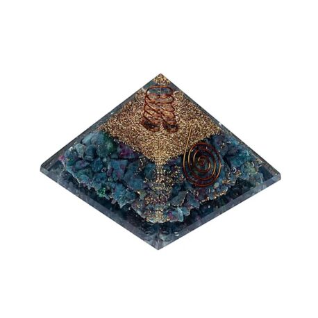 Orgonit - Pyramide 6cm - Rubin und Cyanit