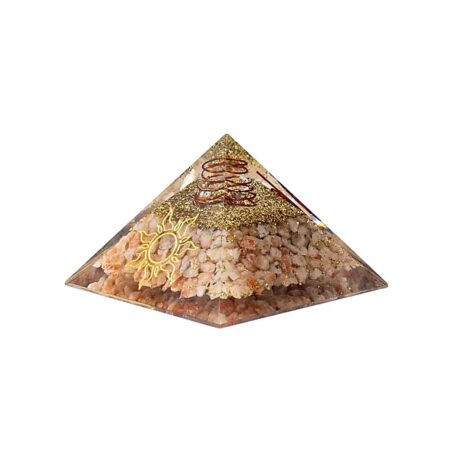 Orgonit - Pyramide 5cm - Sonnenstein - Sonnensymbol