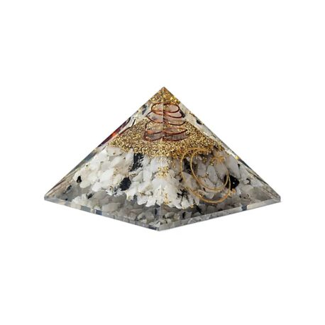 Orgonit - Pyramide 5cm - Mondstein - Mondsymbol