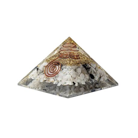 Orgonit - Pyramide 5cm - Mondstein - Mondsymbol