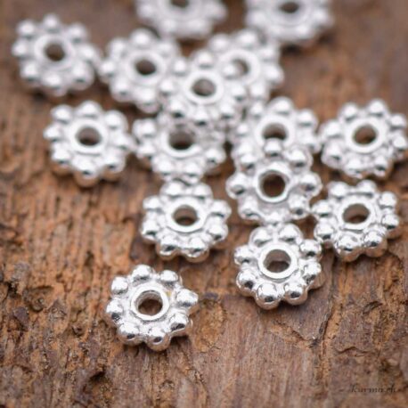 Intermédiaire Fleur - 5mm - Argent 925