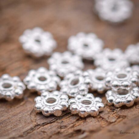 Intermédiaire Fleur - 5mm - Argent 925