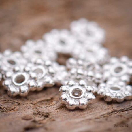 Intermédiaire Fleur - 5mm - Argent 925
