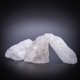 Cristal de roche - Pierre brute de poche - Taille XL