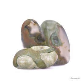 Rhyolite verte - Pierre roulée - Taille XS