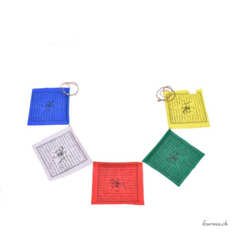 Prayer flags - Cotton - Size S - 12.5×12.5×70 cm