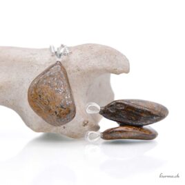 Bronzite - Pendentif en argent 925