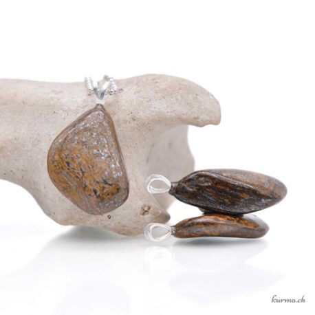Bronzite - Pendentif en argent 925