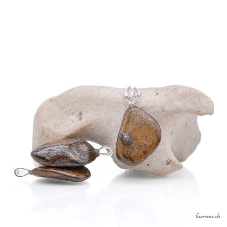 Bronzite - Pendentif en argent 925