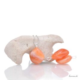 Cornaline pendentif en argent 925